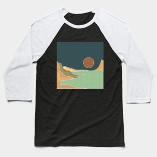 Landscape Vignette: Brown Mountain Beach Baseball T-Shirt